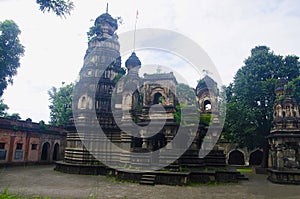 View of a temple, Mahuli Sangam, Satara, Maharashtra