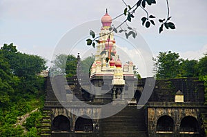 View of a temple, Mahuli Sangam, Satara, Maharashtra