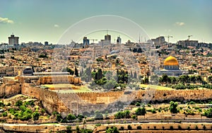 View of the Temple Mount in Jerusalem