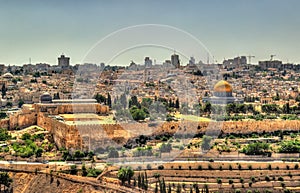View of the Temple Mount in Jerusalem