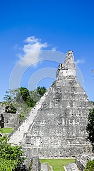 View of Temple No. 1t, Tikal, UNESCO World Heritage Site, Tikal National Park, Peten, Guatemala