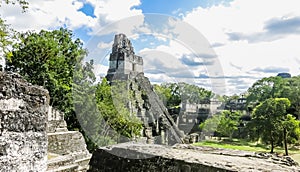View of Temple No. 1t, Tikal, UNESCO World Heritage Site, Tikal National Park, Peten, Guatemala