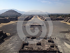 A view of Teotihuacan from the Pyramid of the Moon photo