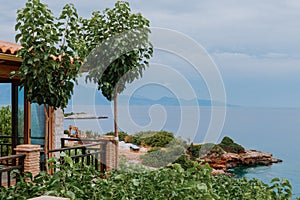 View from the terrace of luxury villa