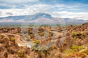 View of the territory of the tribe Mursi