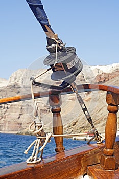 A view of Thira on the Greek Island of Santorini