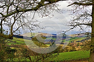 View of Thorpe Cloud, from Ashbourne, in Derbyshire.