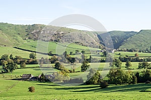 View of Thorpe Cloud, Dovedale, Derbyshire