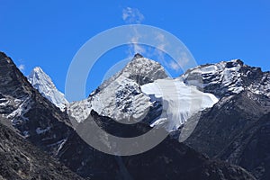 View from the Three Passes Trek, Nangkartshang Peak