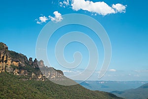 View of the Three Sisters in the Blue Mountains.