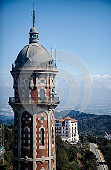 View from Tibidabo in Barcelona