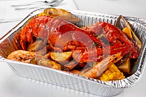Lobster boil photo