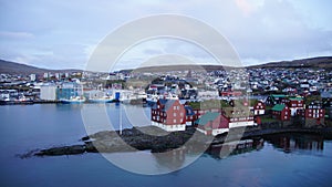 View on Tinganes in Torshavn, Faroe Islands