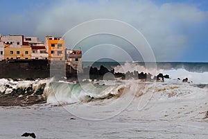 View of the tip of the old fishing village