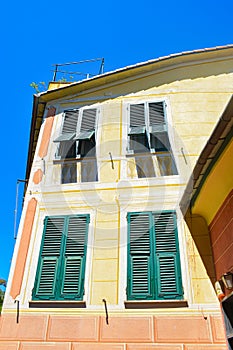 View to architecture and buildings to the most modest apartments,