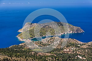 View to Asos village island of Cephalonia.