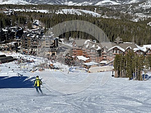 View to base area at peak 7 Breckenridge Ski Resort