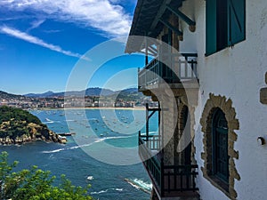 View to the beach of San Sebastian