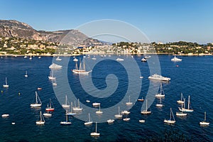 View to a beautiful bay in French Riviera