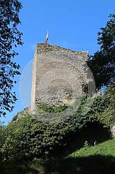 View to Beckov castle