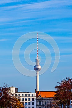view to Berlin TV tower called Alex
