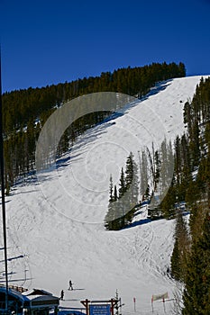 View to Black Diamond trail at Breckenridge Ski Resort