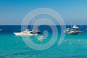 View to the island ibiza photo