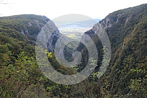 View to canyon in Zadiel valley in Slovakia