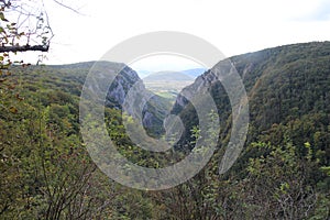 View to canyon in Zadiel valley in Slovakia