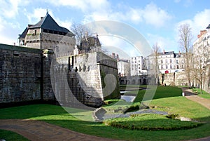 View to the castle from the wall