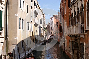 View to the channel in the Venice