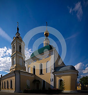 View to The Church Of St. Sergius Of Radonezh in Epiphany Staro-Golutvin cloister, Kolomna, Moscow region, Russia