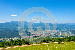 View to the city of Gornji Vakuf