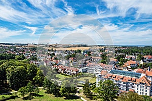 View to the city of Kuehlungsborn, Germany