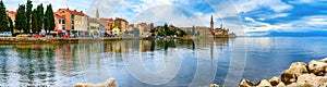 View to the city of Porec on a beautiful summer day, Croatia