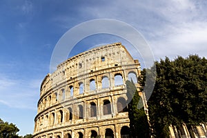 View to colosseum in Rome