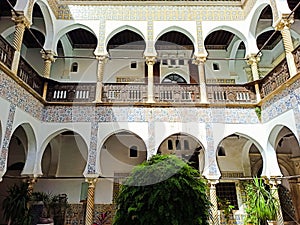 View to Dar Mustapha Pacha Palace, Casbah of Algiers, Algeria