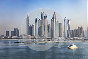 View to the Dubai Marina, UAE