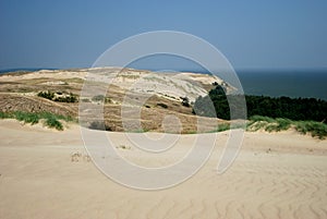 View to the dunes of the Curonian Spit
