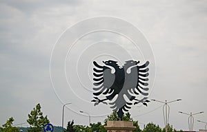 View to Eagle monument at the Eagle square, tirana, Albania