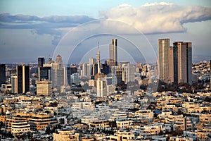 Downtown Tel-Aviv Skyline photo