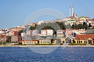 The view to the eastern bank of Golden Horn, Istanbul photo