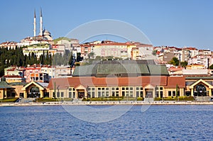 The view to the eastern bank of Golden Horn, Istanbul photo