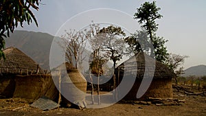 View to fulani tribe village, Tchamba, Cameroon