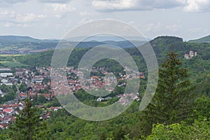 View to the german city called Treffurt