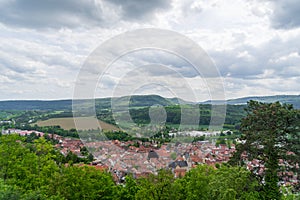 View to the german city called Treffurt