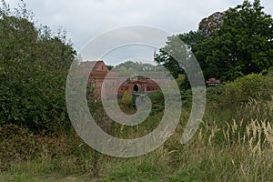 View to the german city Doemitz