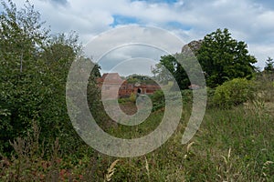 View to the german city Doemitz