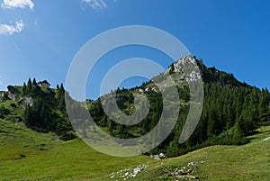 View to the german mountain called Rotwand