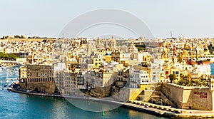 View to Grand Harbor from Upper Barrakka Gardens